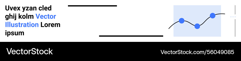 Minimalist line graph with data points Minimalist line graph with data points Vector Image