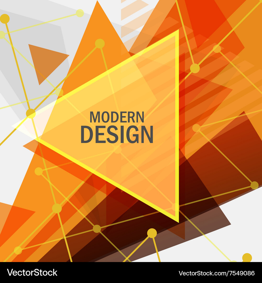 Abstract rapid triangular design Vector Image