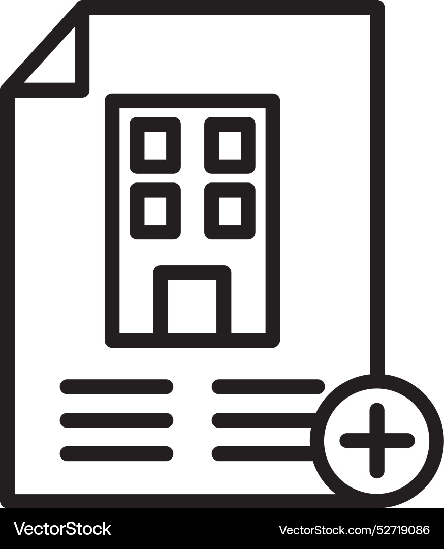Add file line icon design Vector Image