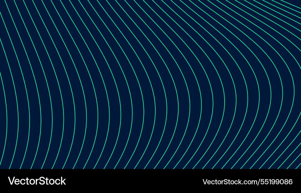 Blue light curve lines abstract background image Vector Image