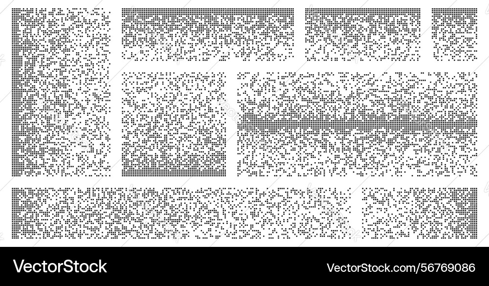 Pixel disintegration background halftone effect Pixel disintegration background halftone effect vector image