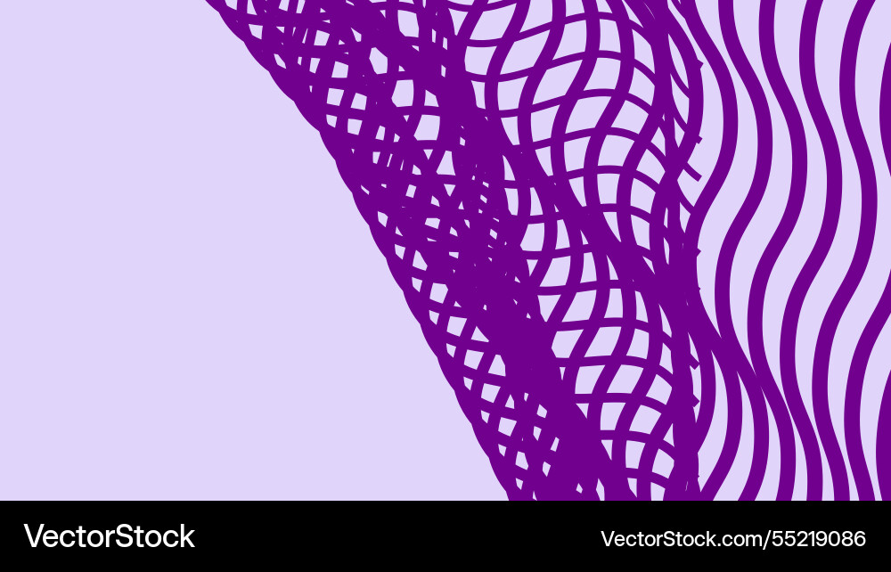 Purple wave line pattern abstract background Vector Image