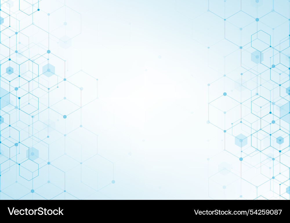 Abstract hexagonal molecular structures Abstract hexagonal molecular structures Vector Image