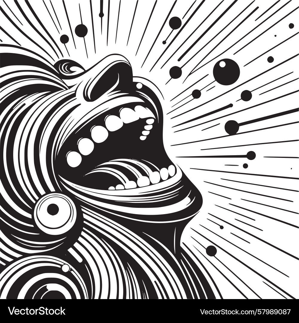 Abstract of laughter using dynamic curved lines Abstract of laughter using dynamic curved lines Vector Image