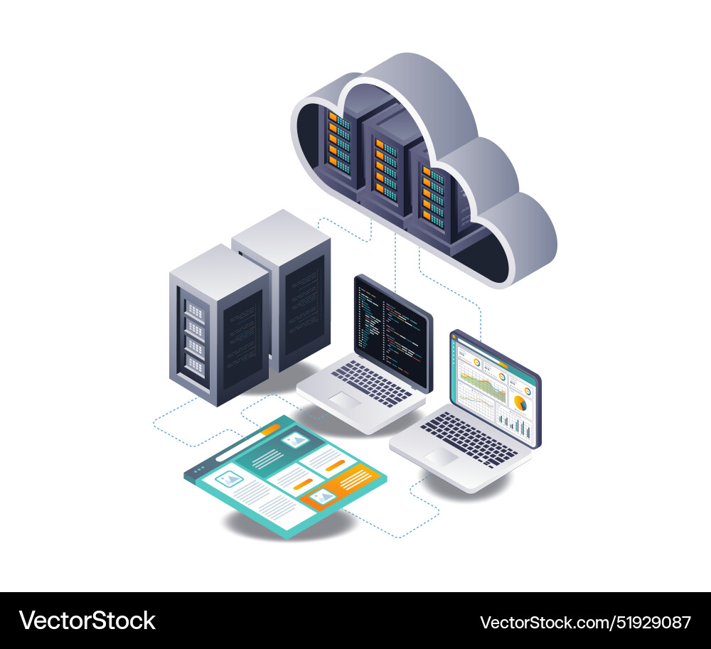 Analyzing hosting server technology for web vector image