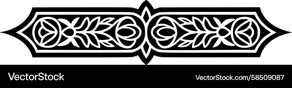 Celtic Knot Border - Intricate Pattern Vector Image
