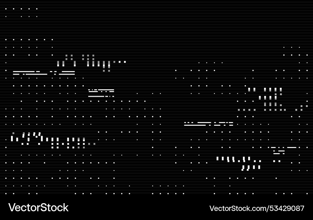 Glitch Screen Error Abstract vector image