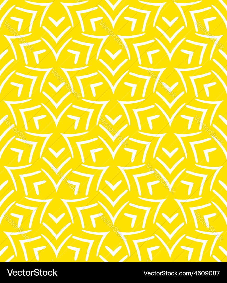 Yellow Geometric Pattern Vector Image