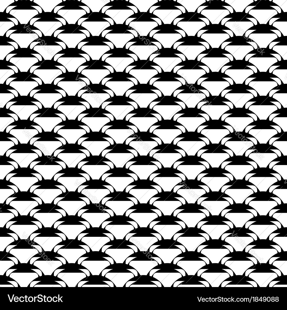 Design seamless uncolored geometric pattern Vector Image