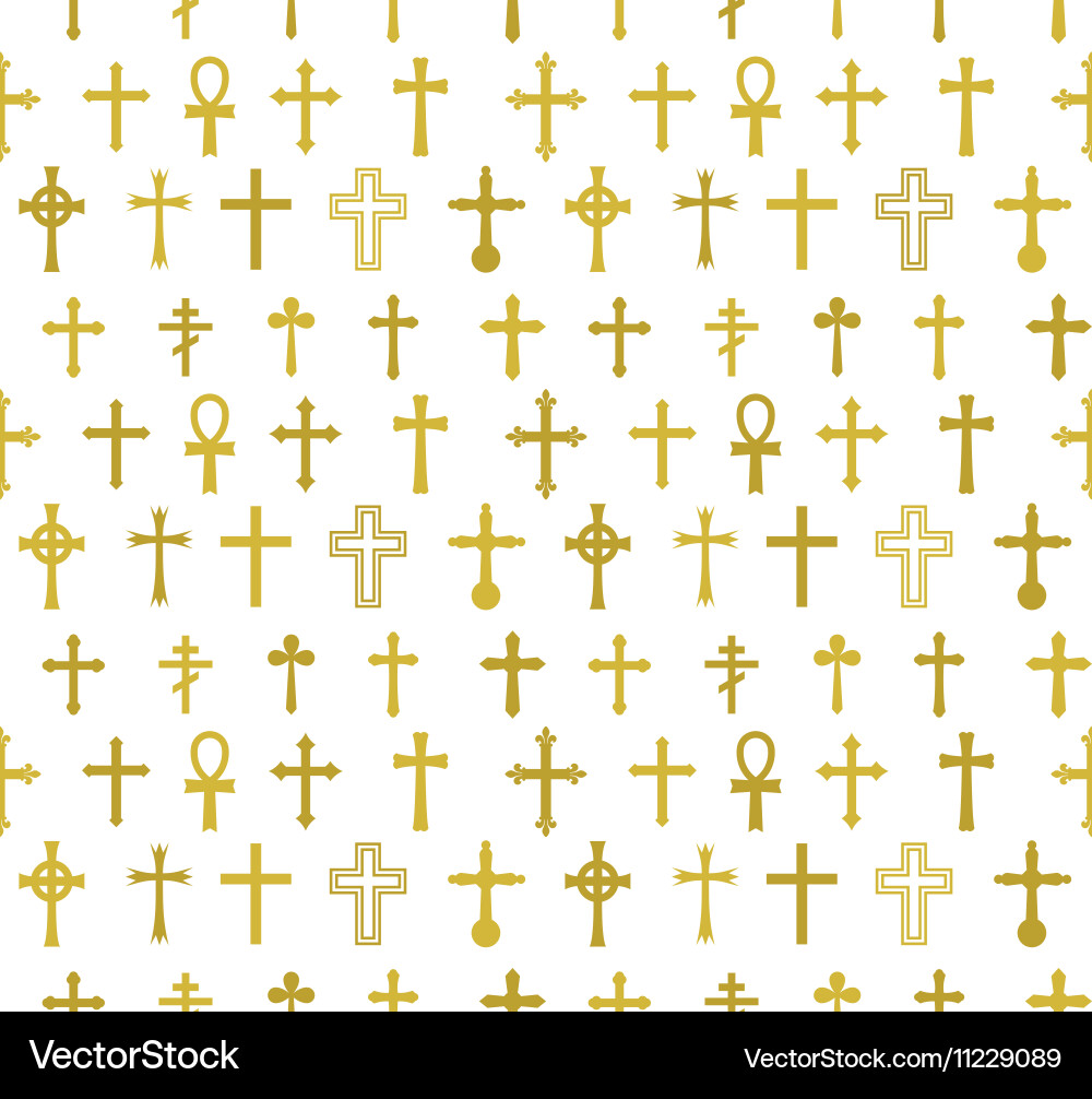 Cross seamless pattern Vector Image