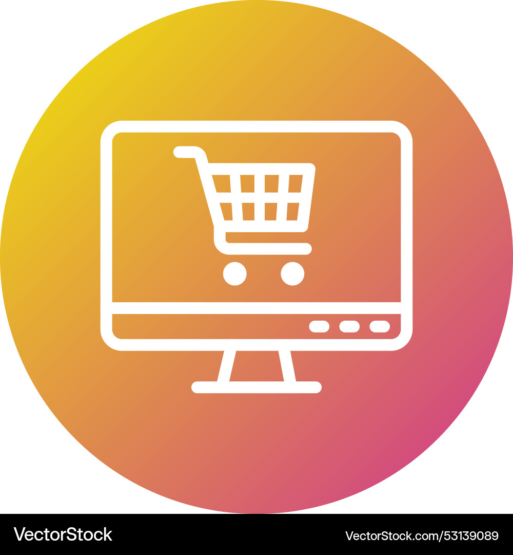 Ecommerce icon design Royalty Free Vector Image