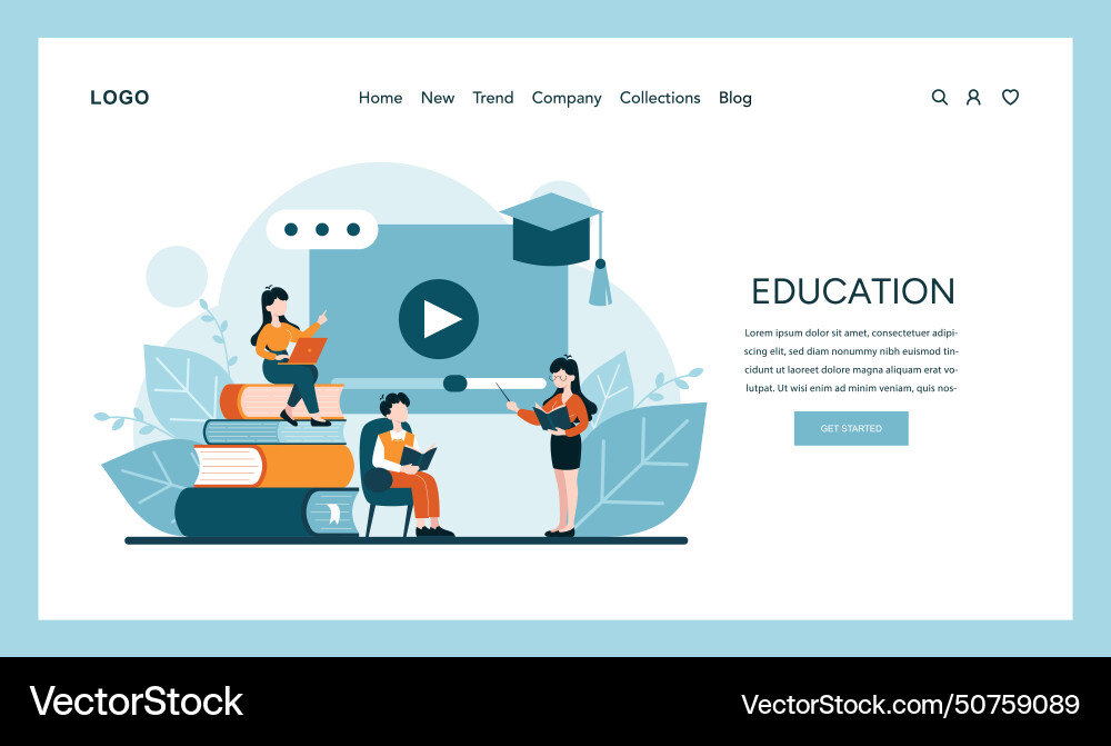 Interactive learning with digital platforms Interactive learning with digital platforms vector image