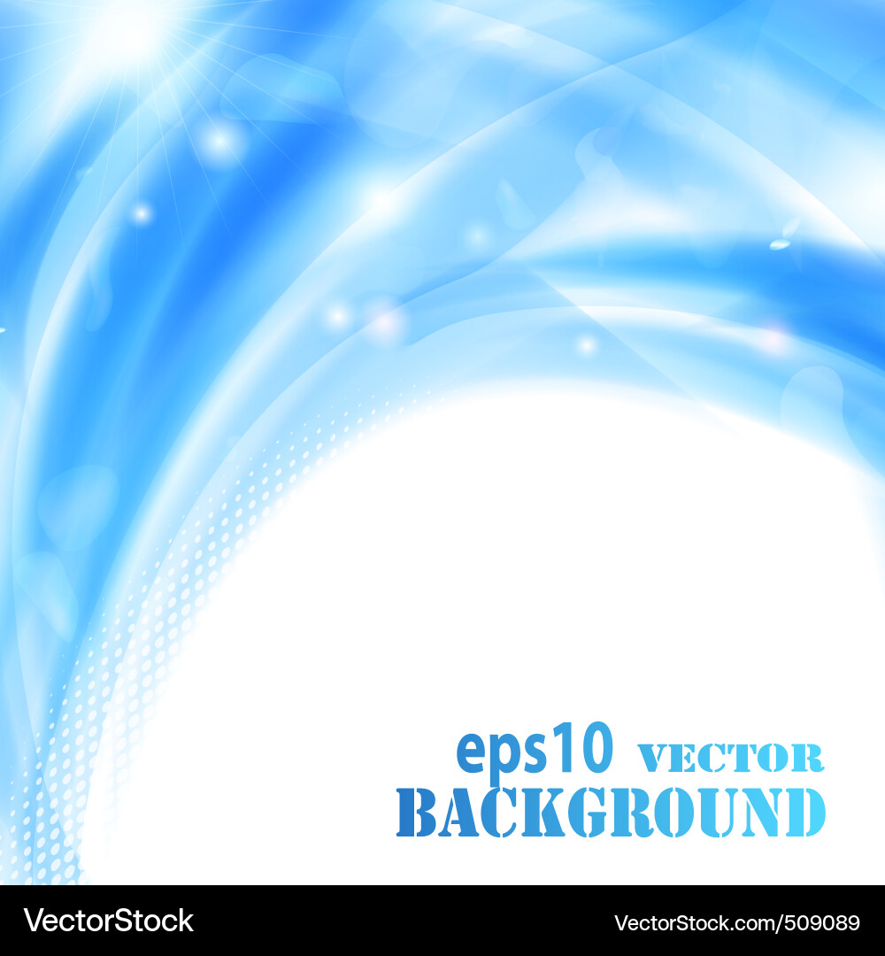 Light Blue Gradient Abstract Background vector image