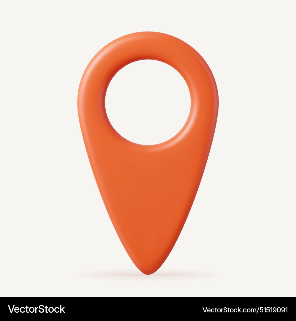 3d mark location locate pin gps map 3d mark location locate pin gps map vector image
