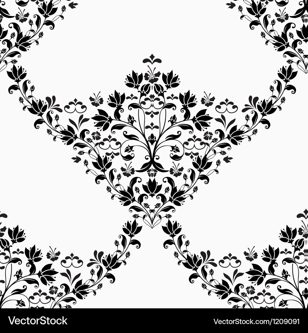 Damask seamless pattern Vector Image