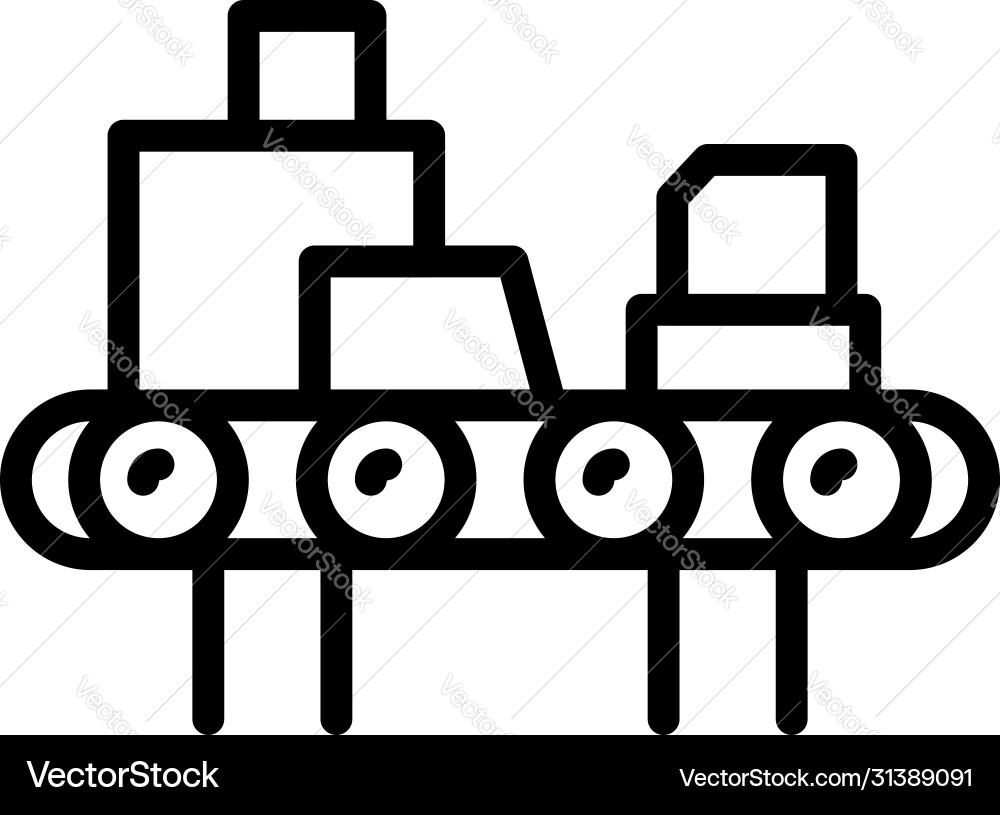 Garbage sorting icon outline style Garbage sorting icon outline style vector image