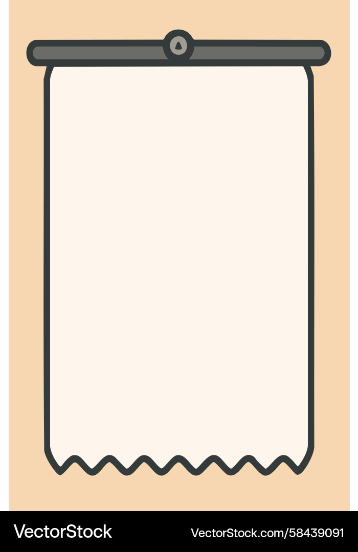 Paper Scroll with Clamp Vector Image