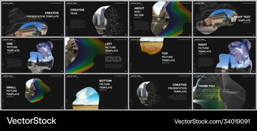 Presentation design templates multipurpose Presentation design templates multipurpose vector image