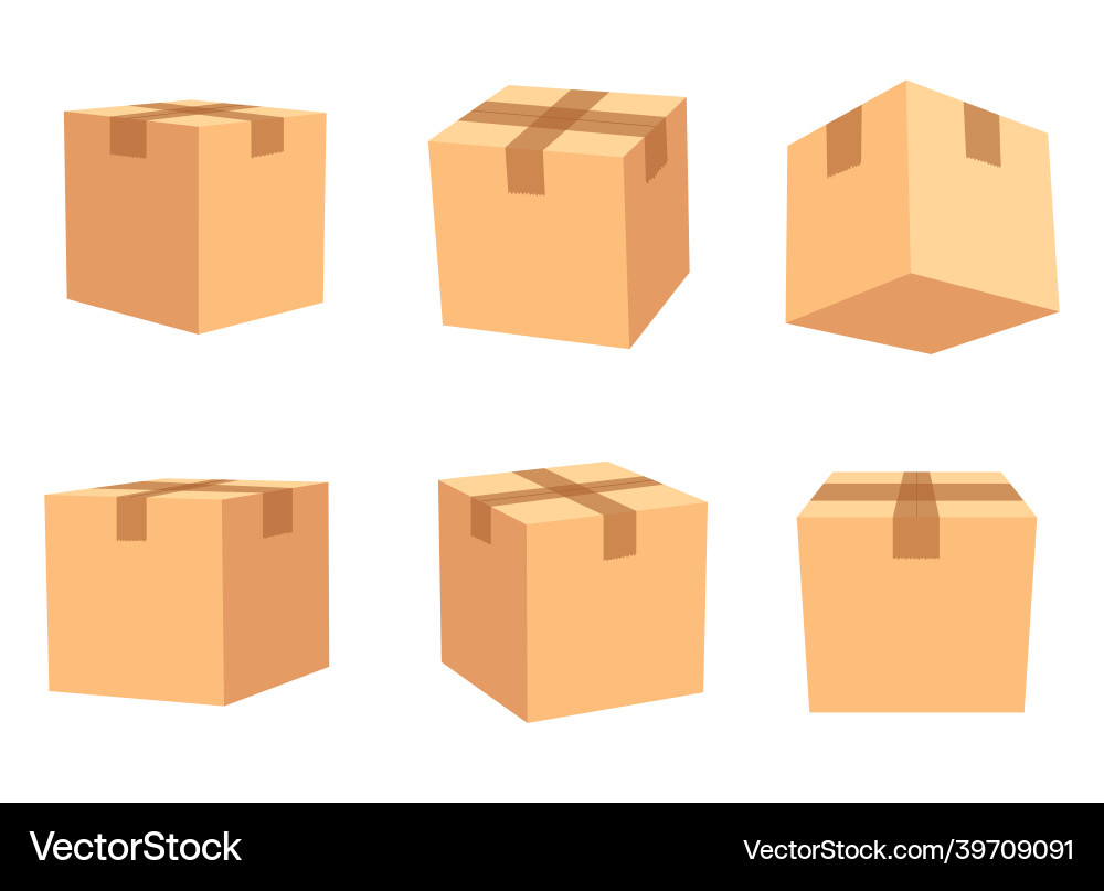 Storage box design isolated on white background Storage box design isolated on white background vector image