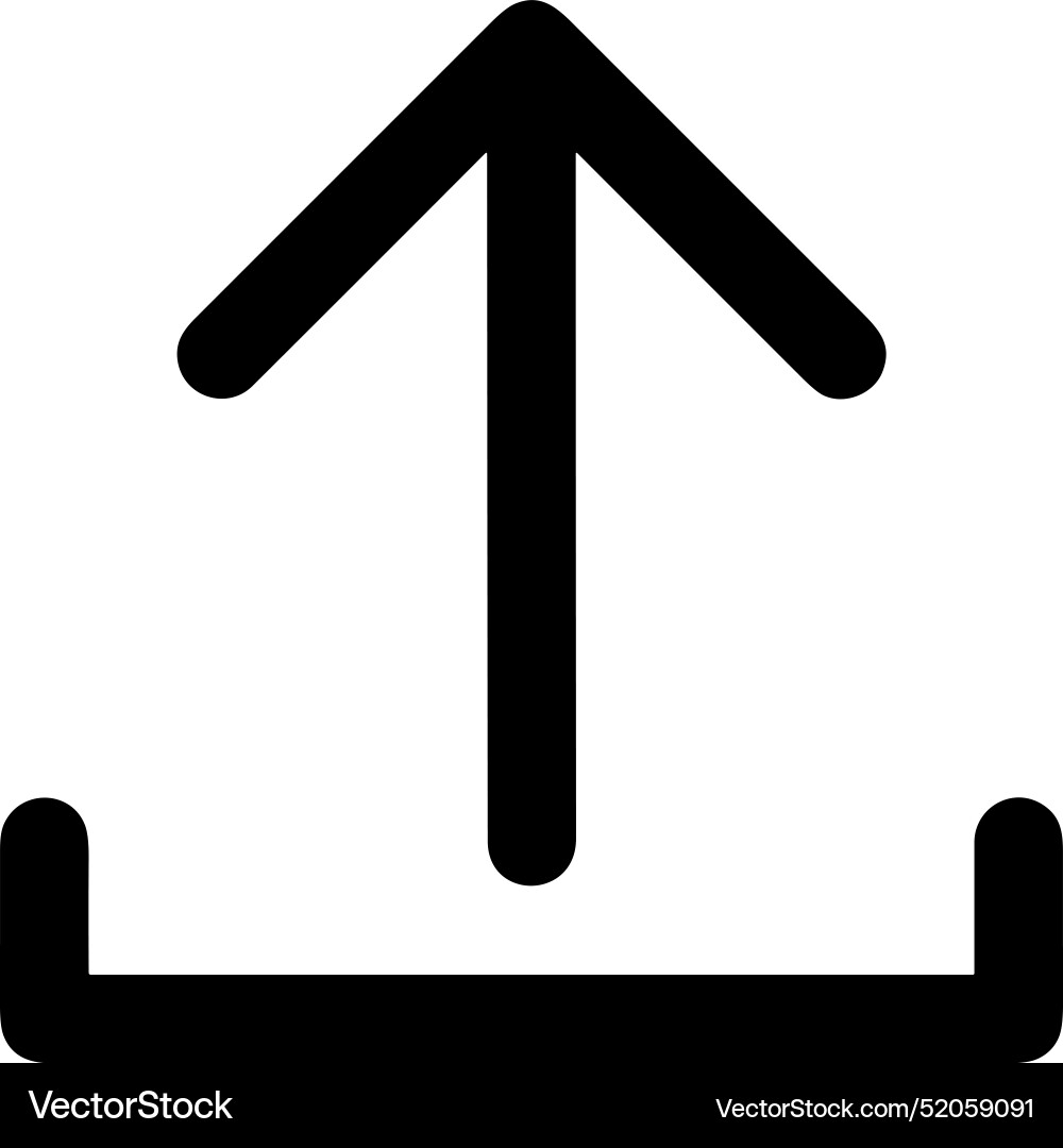 Upload outline icon symbol image Vector Image