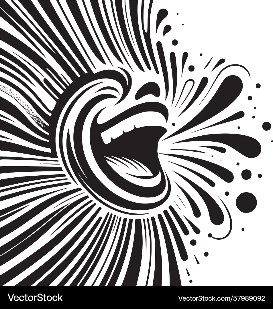 Abstract of laughter using dynamic curved lines Abstract of laughter using dynamic curved lines Vector Image