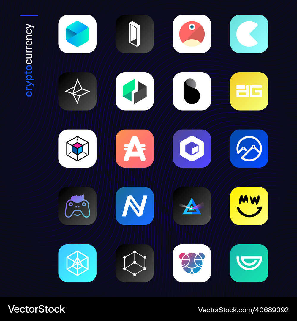 Crypto currency coins digital payment system – Royalty-Free Vector |  VectorStock