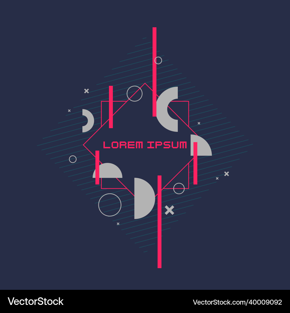 Dynamic Abstract Shapes Background vector image