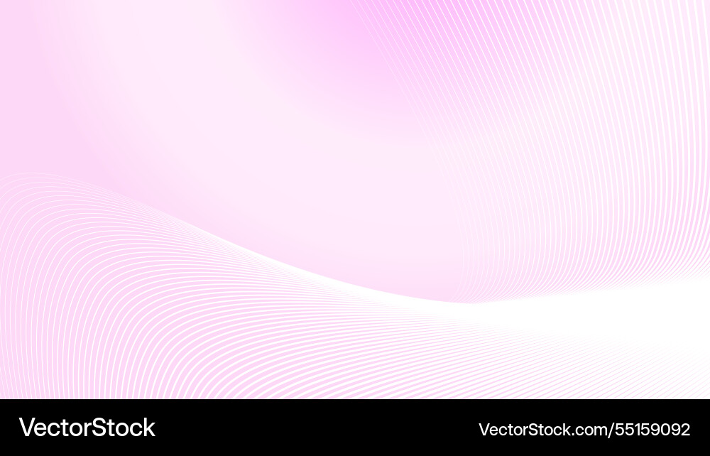 Light pink gradient background with curve line Vector Image