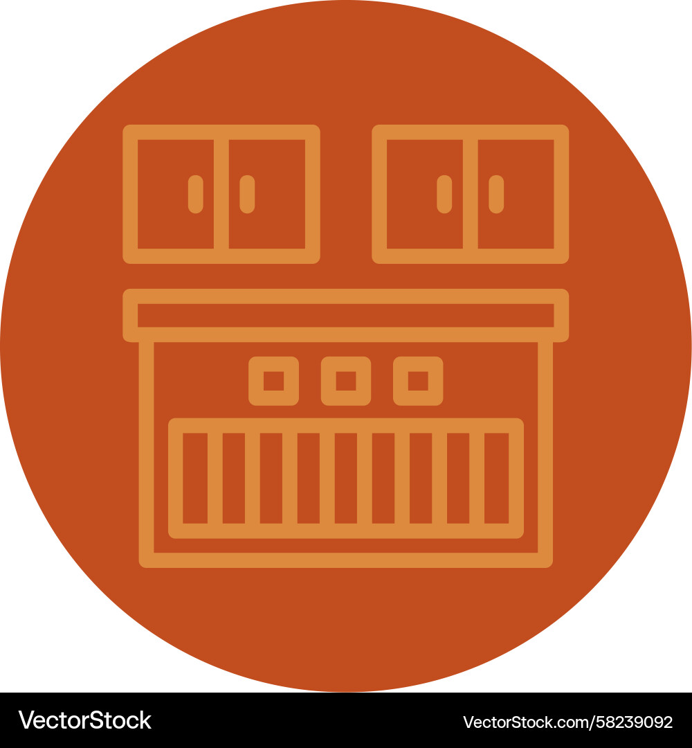 Multi-Color Checkmark Line Icon – Countertop Vector Image