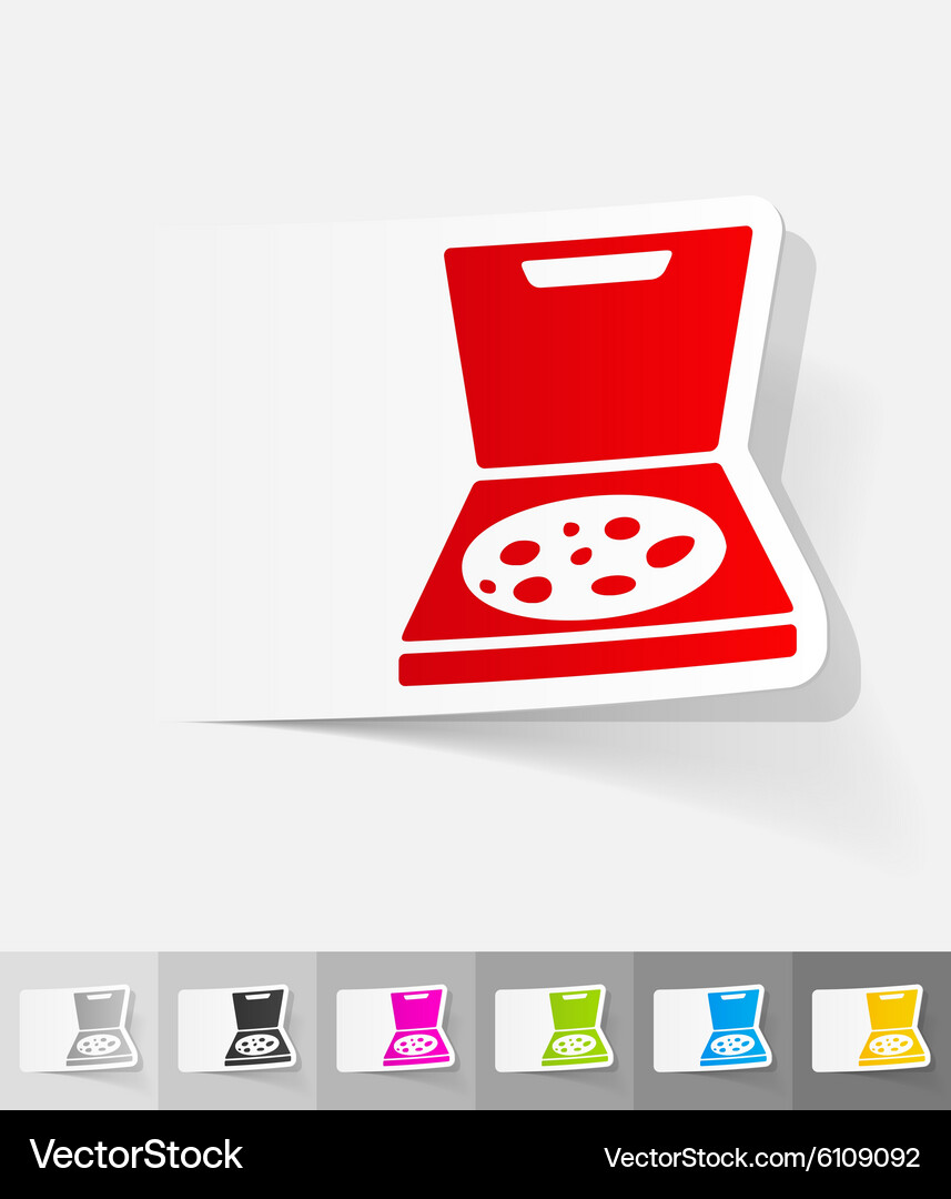 Realistic design element pizza Vector Image