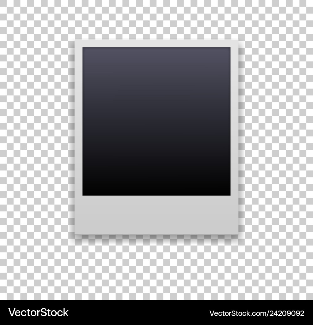Retro Polaroid Frame - Editable vector image