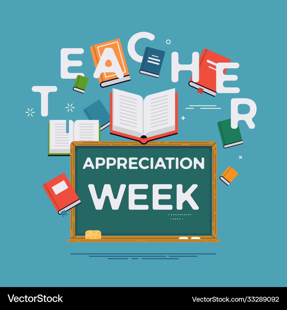 Teacher appreciation week background ideal Teacher appreciation week background ideal vector image