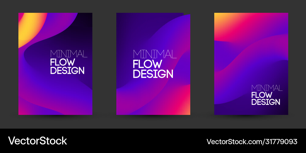 Abstract Flow Gradient Background Vector Image