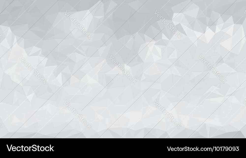 Abstract gray low polygon triangular background vector image