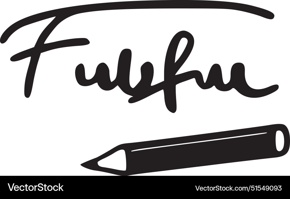 Handwriting - minimalist and flat logo Royalty Free Vector