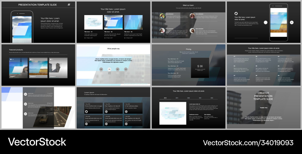 Presentation design templates multipurpose Presentation design templates multipurpose vector image