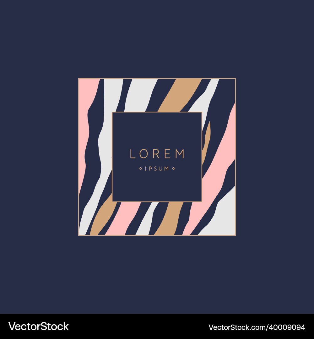 A composition with abstract elements in popular vector image