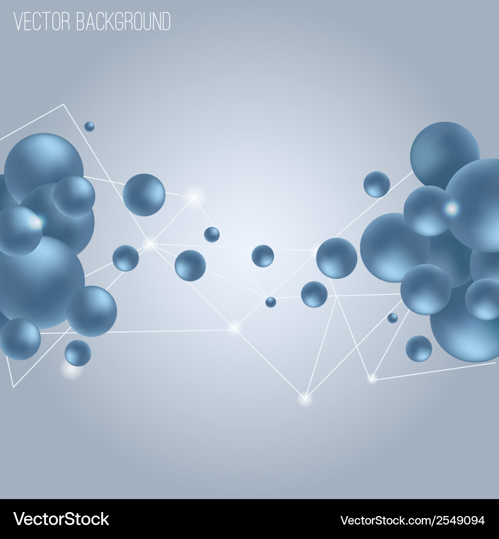 Abstract Science Molecule Background Vector Image