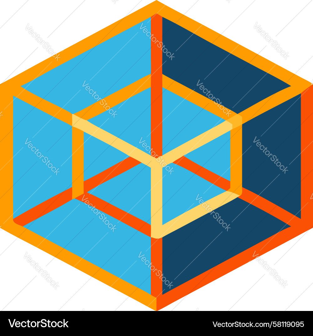 Hexagonal Grid Data Structure Vector Image