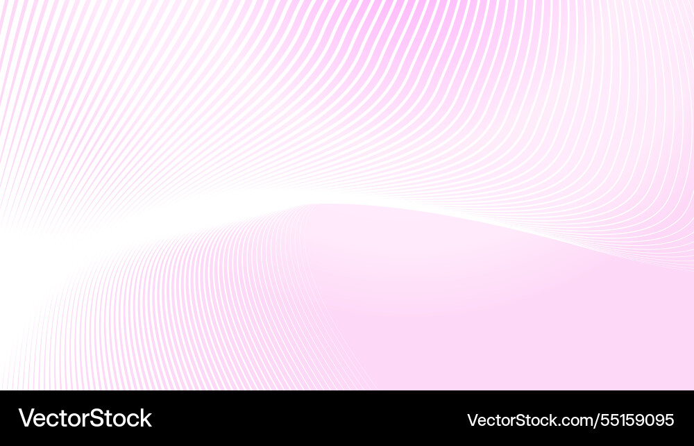 Light pink gradient background with curve line Vector Image