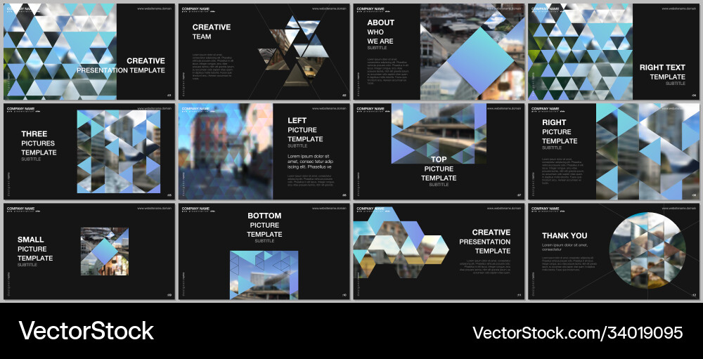Presentation design templates multipurpose Vector Image