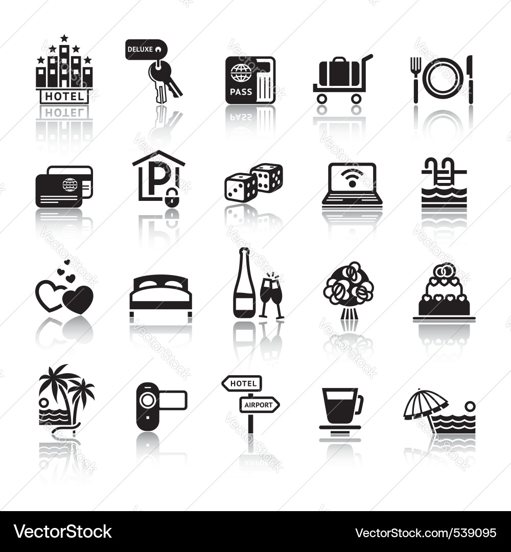 Travel Icons - Tourism Set Vector Image