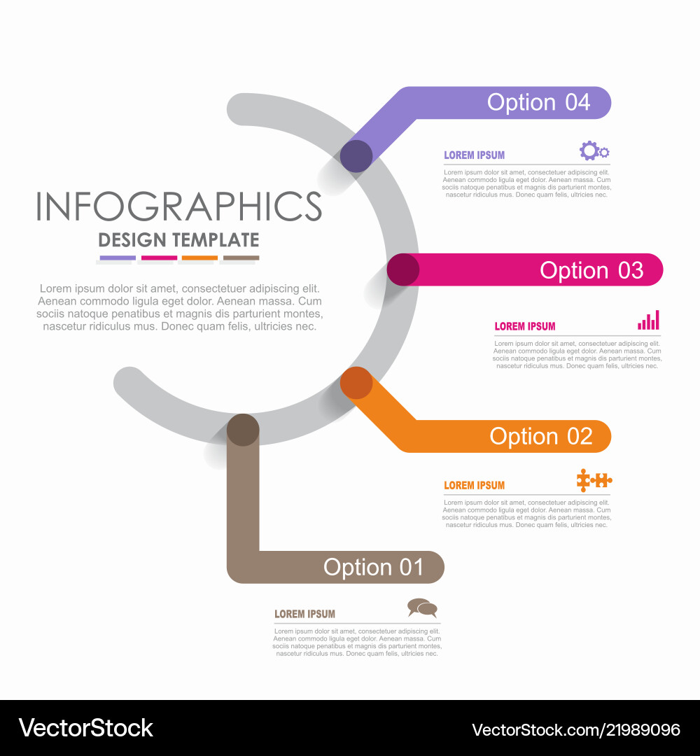 Infografische Designvorlage mit Platz für Ihre Infografische Designvorlage mit Platz für Ihre vektorbild