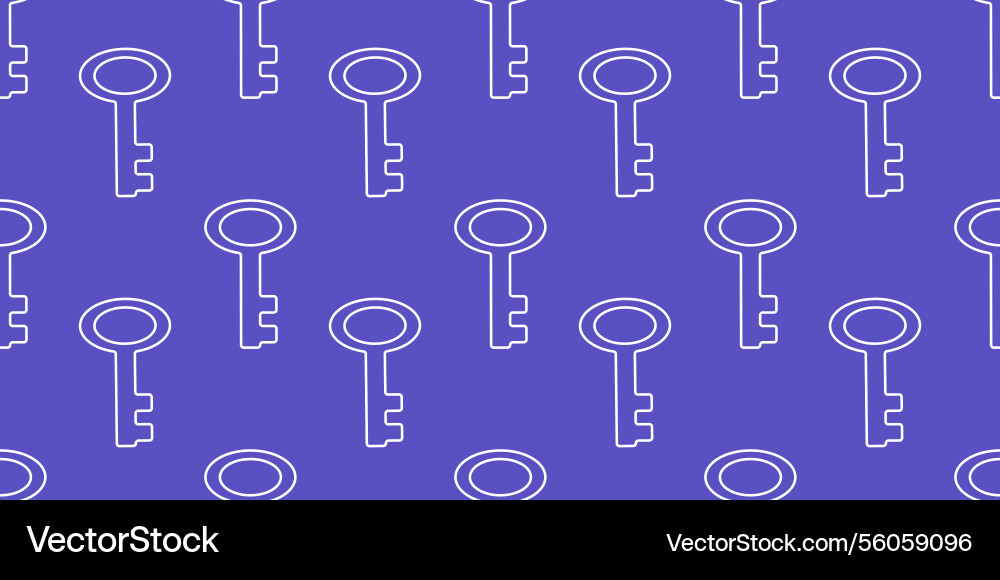 Pattern of keys on a blue background for design Pattern of keys on a blue background for design vector image