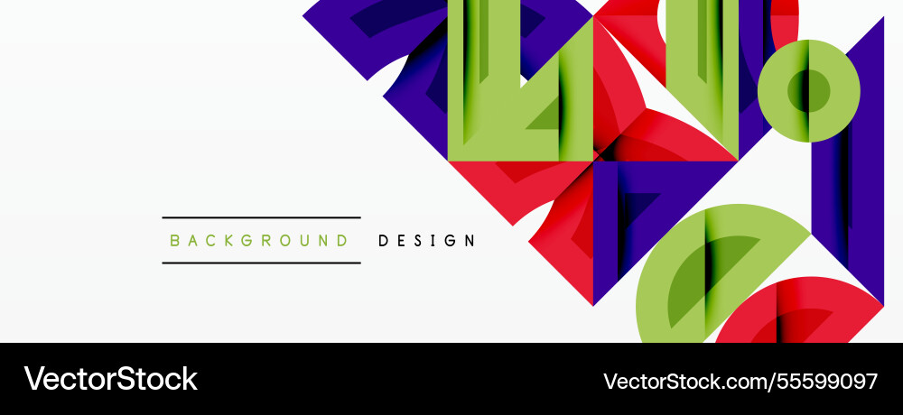 Abstract geometric background with shapes Vector Image