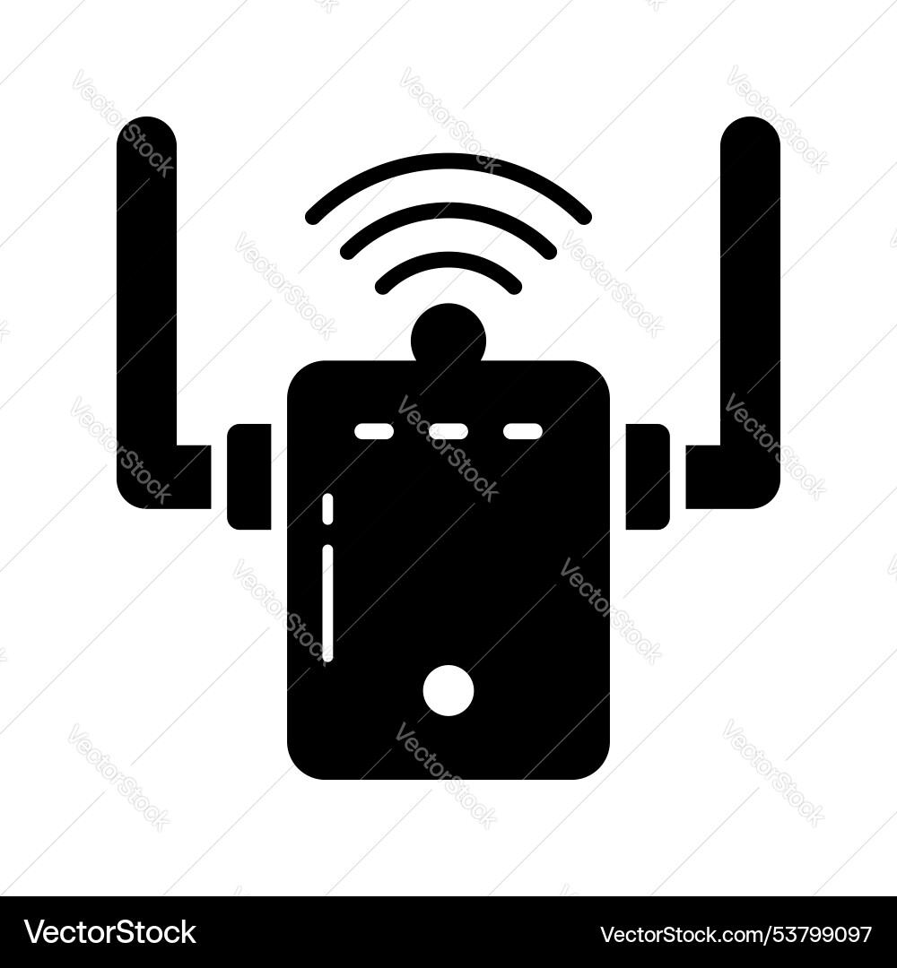 An icon of wifi modem in trendy style internet vector image