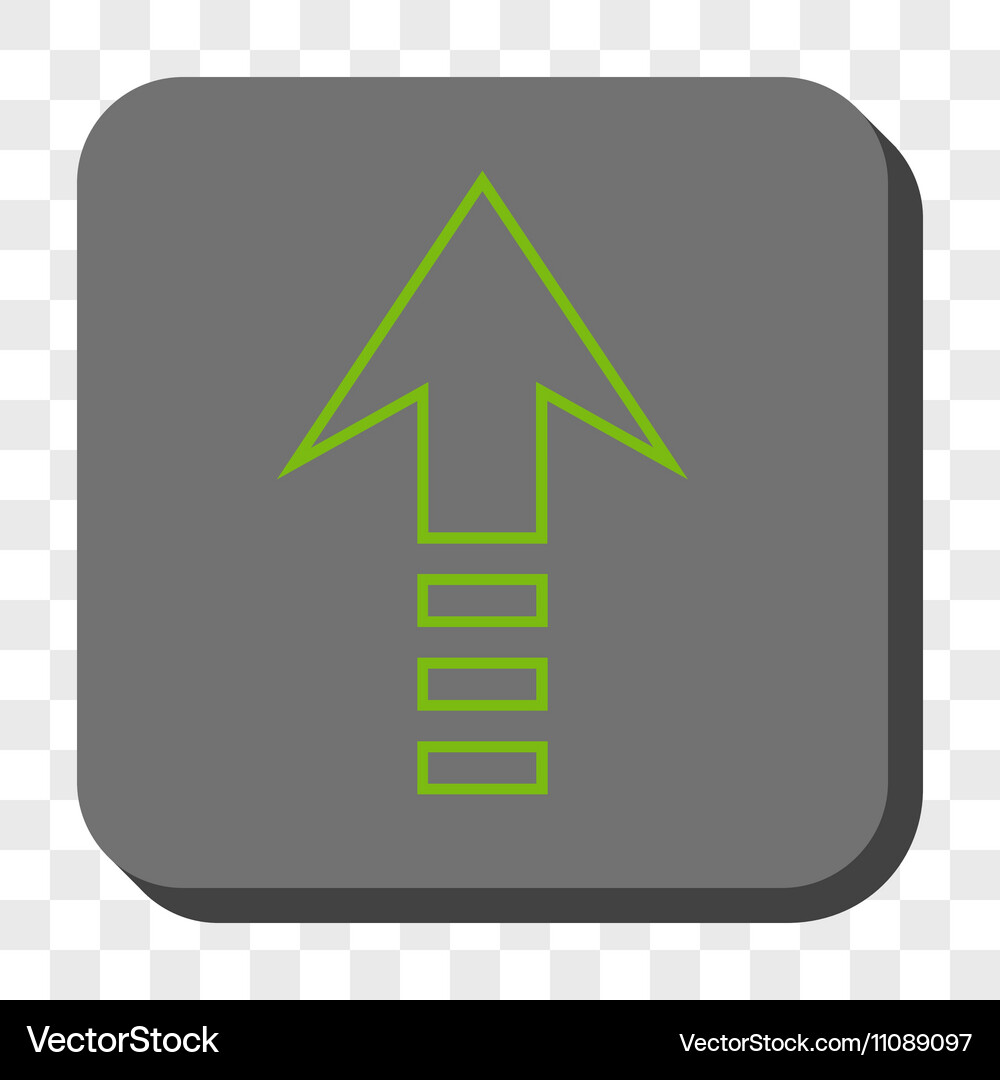 Send up rounded square button Vector Image