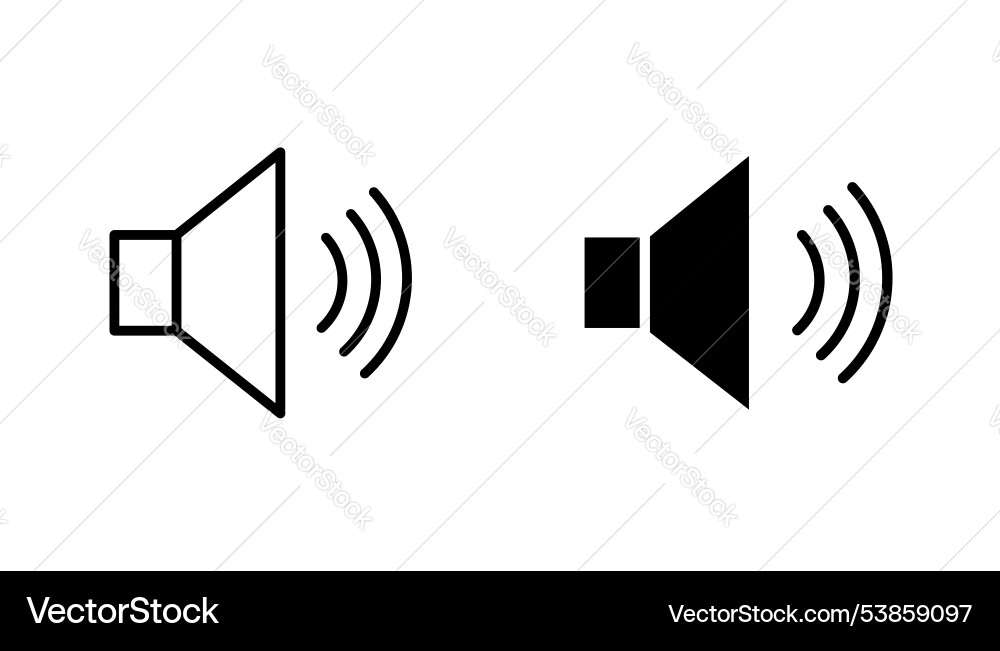 Speaker icon set Speaker icon set vector image