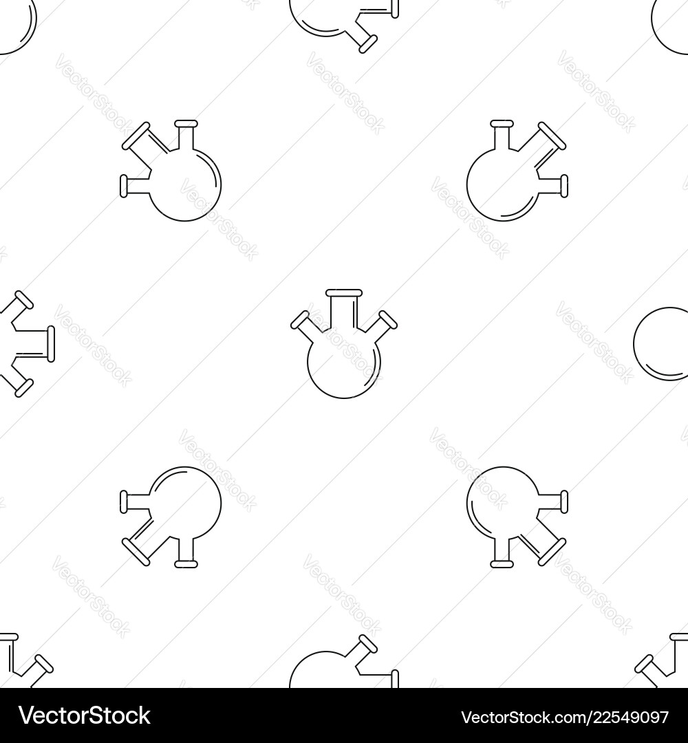 Triple flask pattern seamless Triple flask pattern seamless vector image