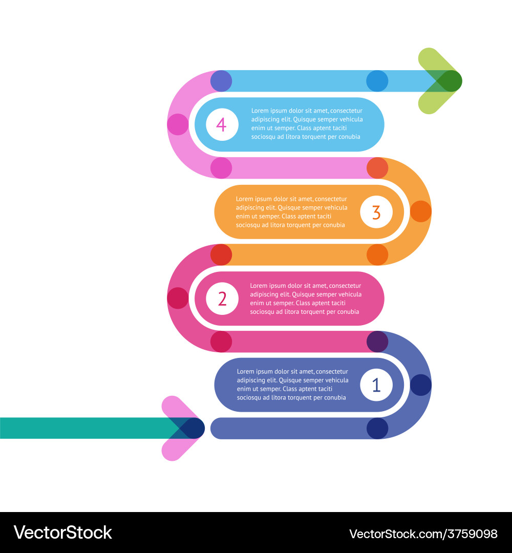 Step-by-Step Instruction Template vector image